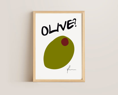 Olive Print