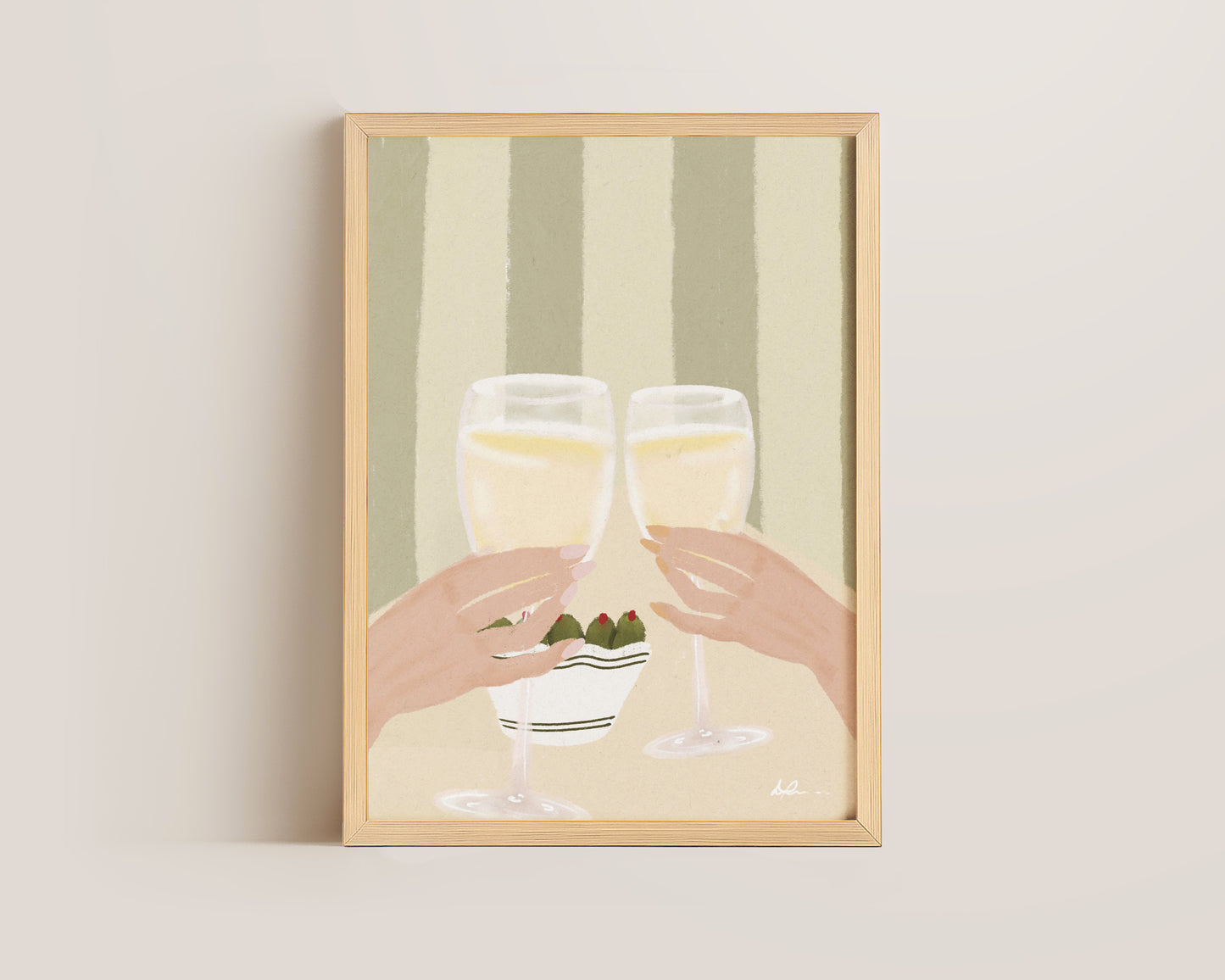 Olives & Wine Print