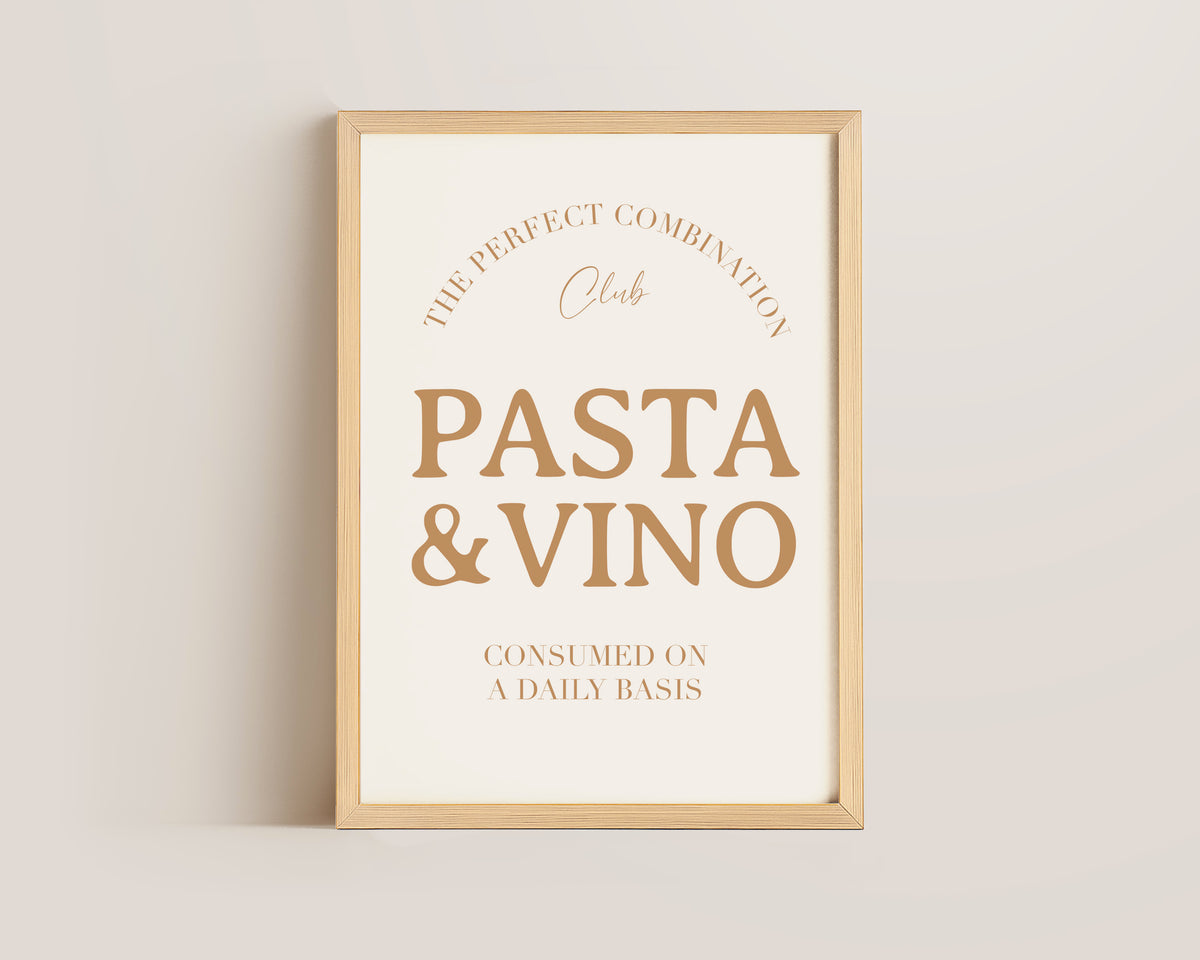 Pasta & Vino Print