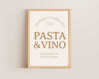 Pasta & Vino Print