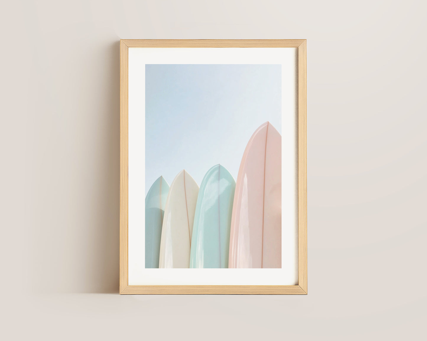 Pastel Surfboards Print