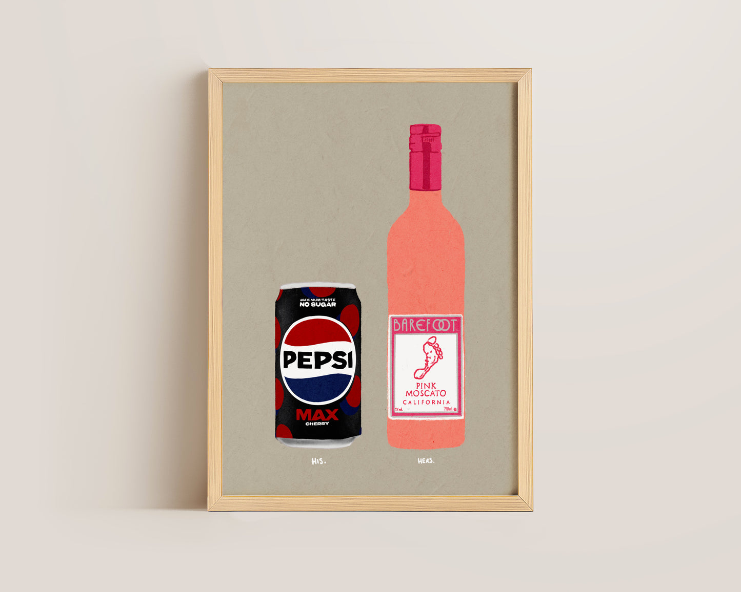 Pepsi Max Cherry & Pink Moscato Print