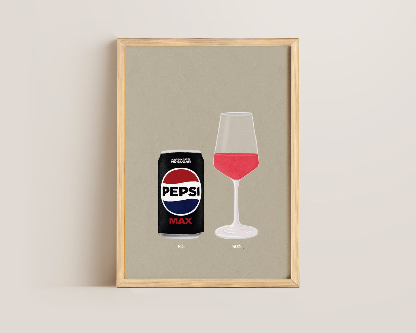 Pepsi Max & Rose Print