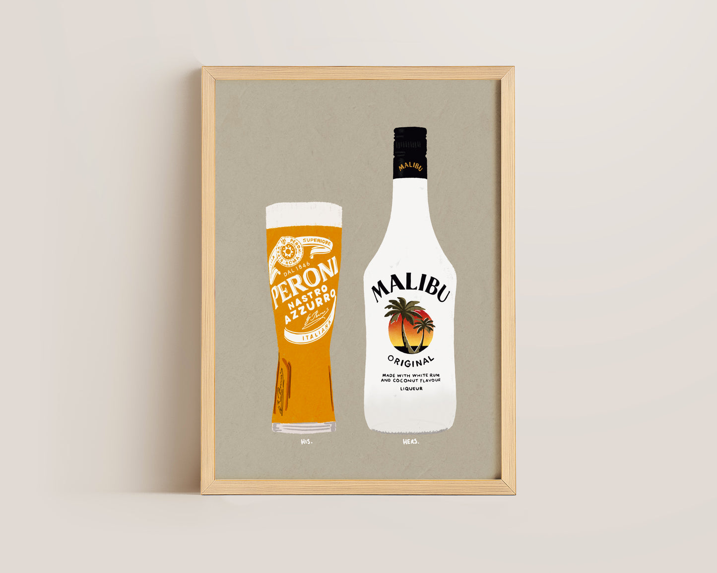Peroni & Malibu Print