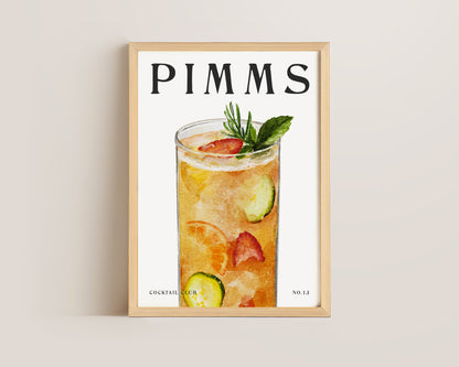 Pimms Cocktail Print