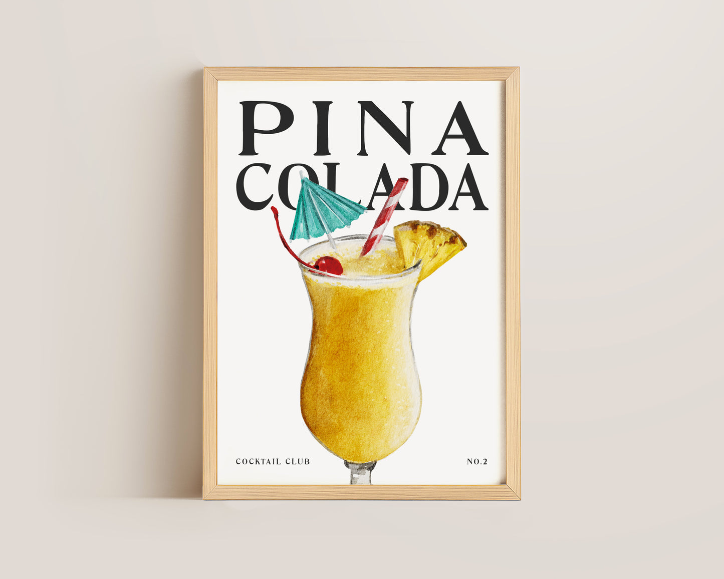 Pina Colada Cocktail Print