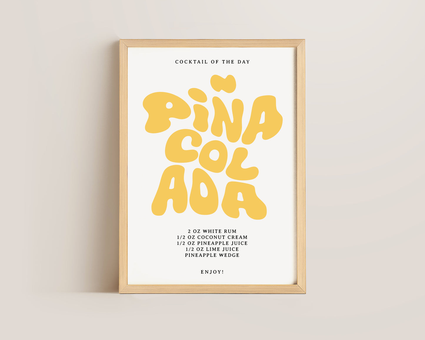 Pina Colada Recipe Print