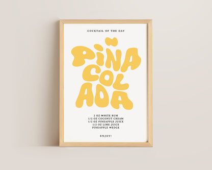 Pina Colada Recipe Print