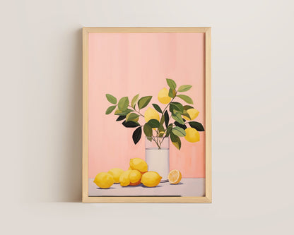 Pink Lemons Print