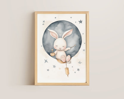 Pink Bunny Print