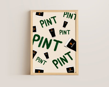 Pints Of Guinness Print