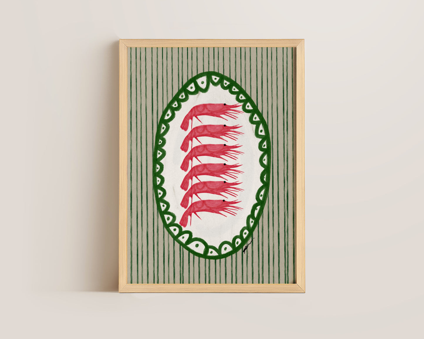 Prawn Platter Print