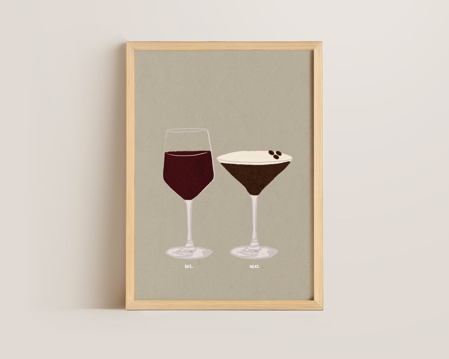 Red Wine & Espresso Martini Print