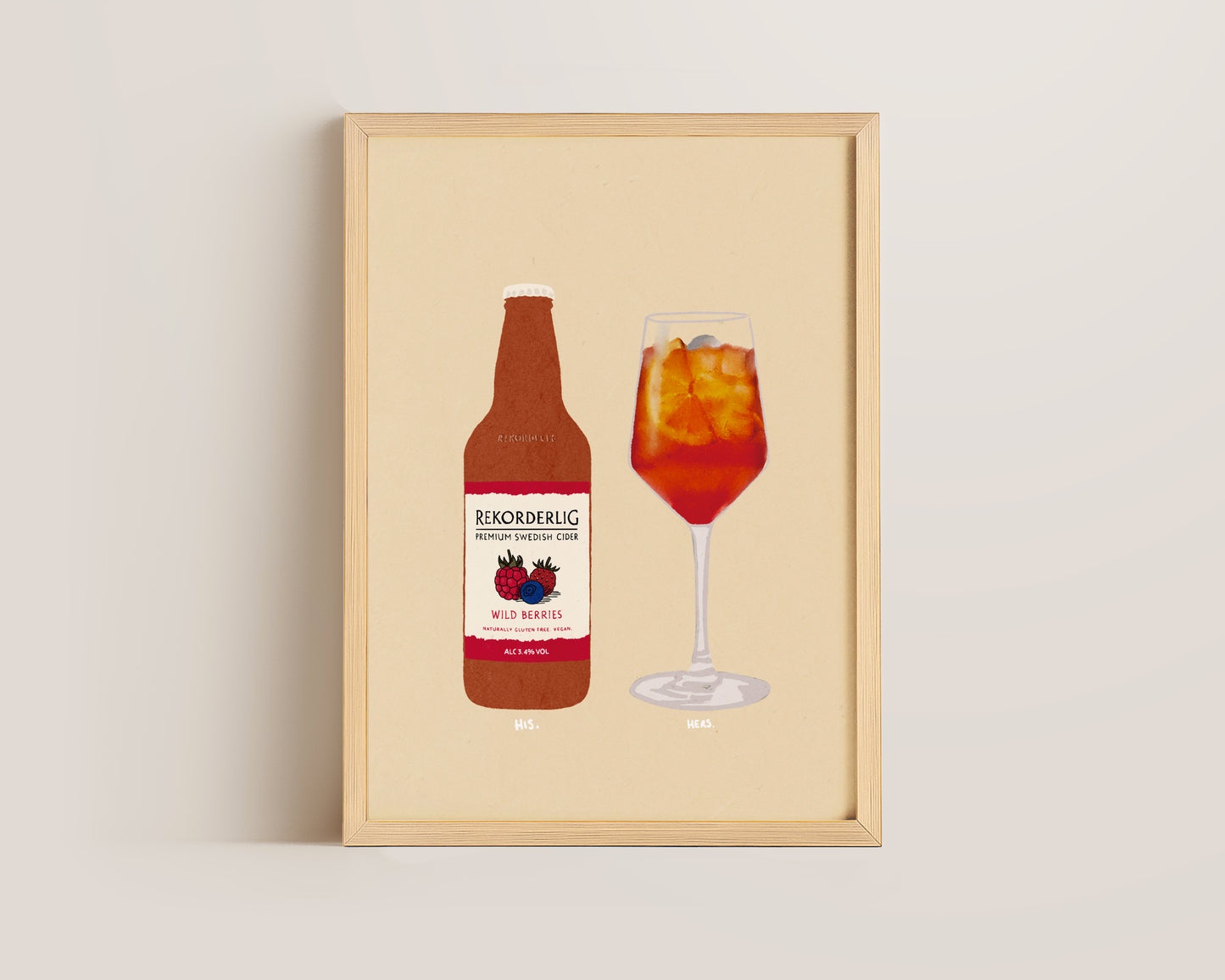 Rekorderlig & Aperol Spritz Print