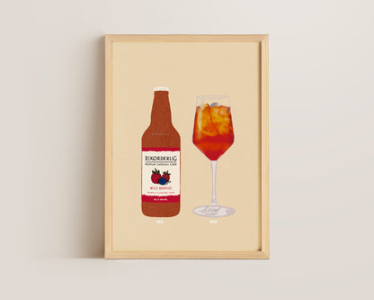 Rekorderlig & Aperol Spritz Print