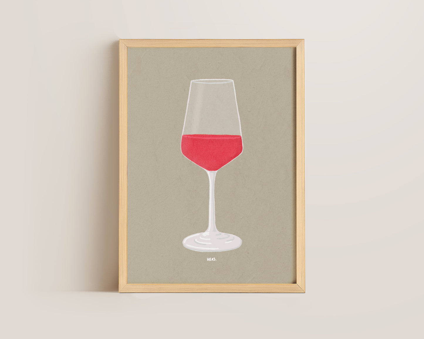 Glass Of Rose Print