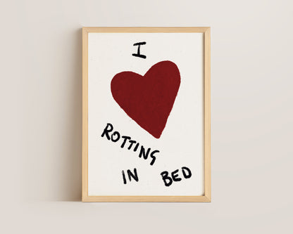 Rotting In Bed Art Print