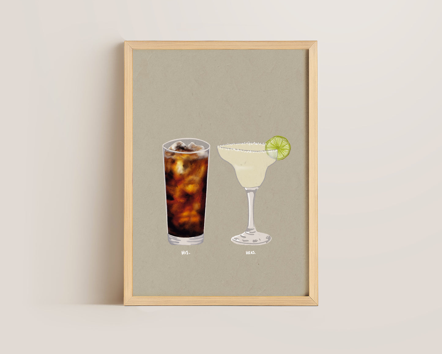 Rum Coke & Margarita Print
