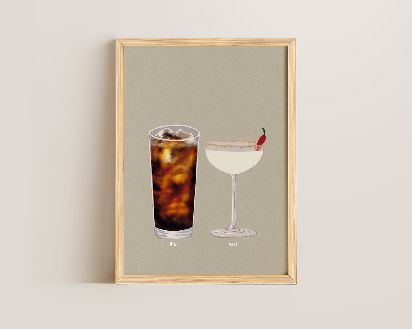 Rum Coke & Spicy Margarita Print