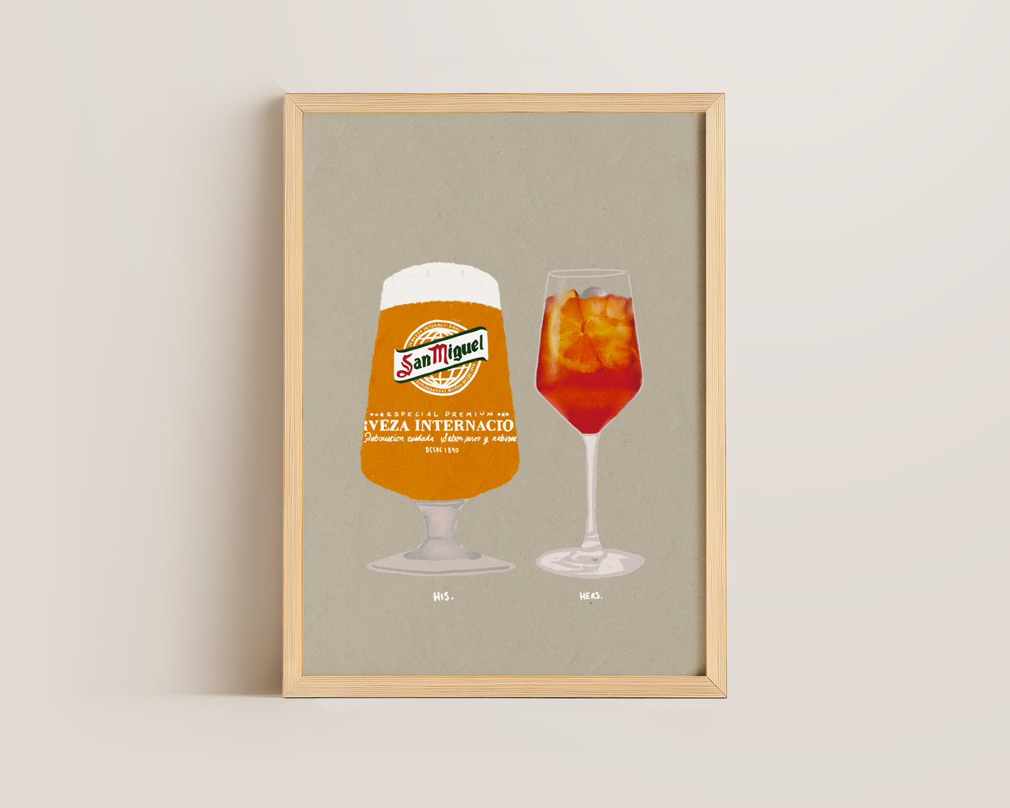 San Miguel & Aperol Spritz Print