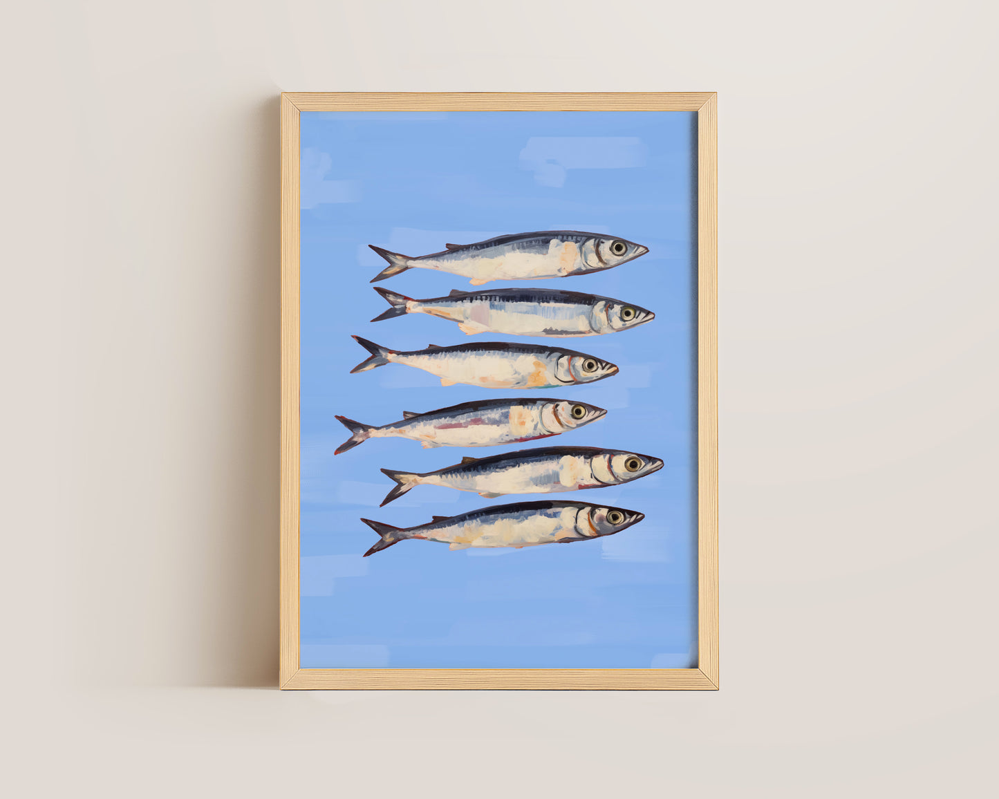 Blue Sardines Print