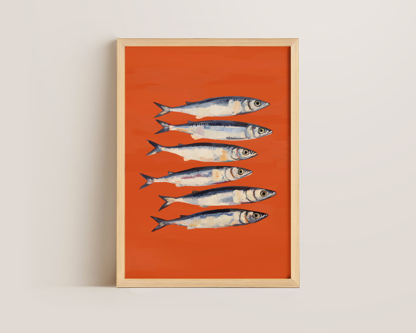 Burnt Orange Sardines Print
