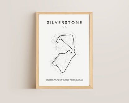 F1 Silverstone Track Print