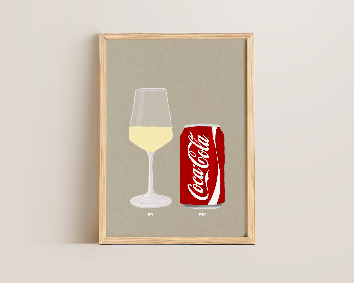 White Wine & Coke Print