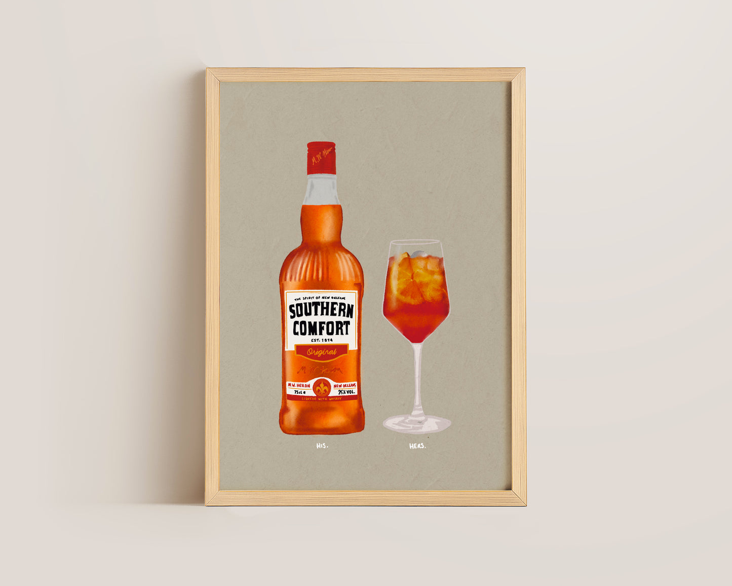 Southern Comfort & Aperol Spritz Print