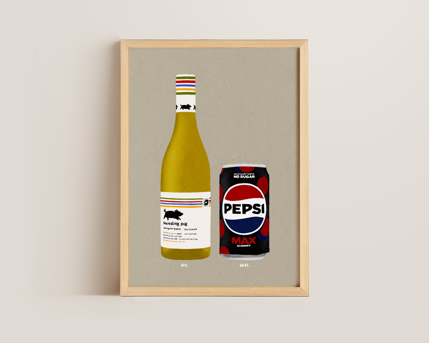 Squealing Pig & Pepsi Max Cherry Print