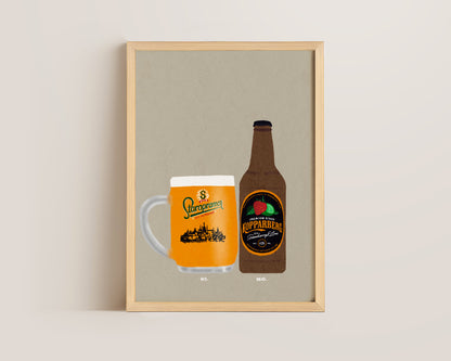 Staropramen & Strawberry Lime Kopparberg Print