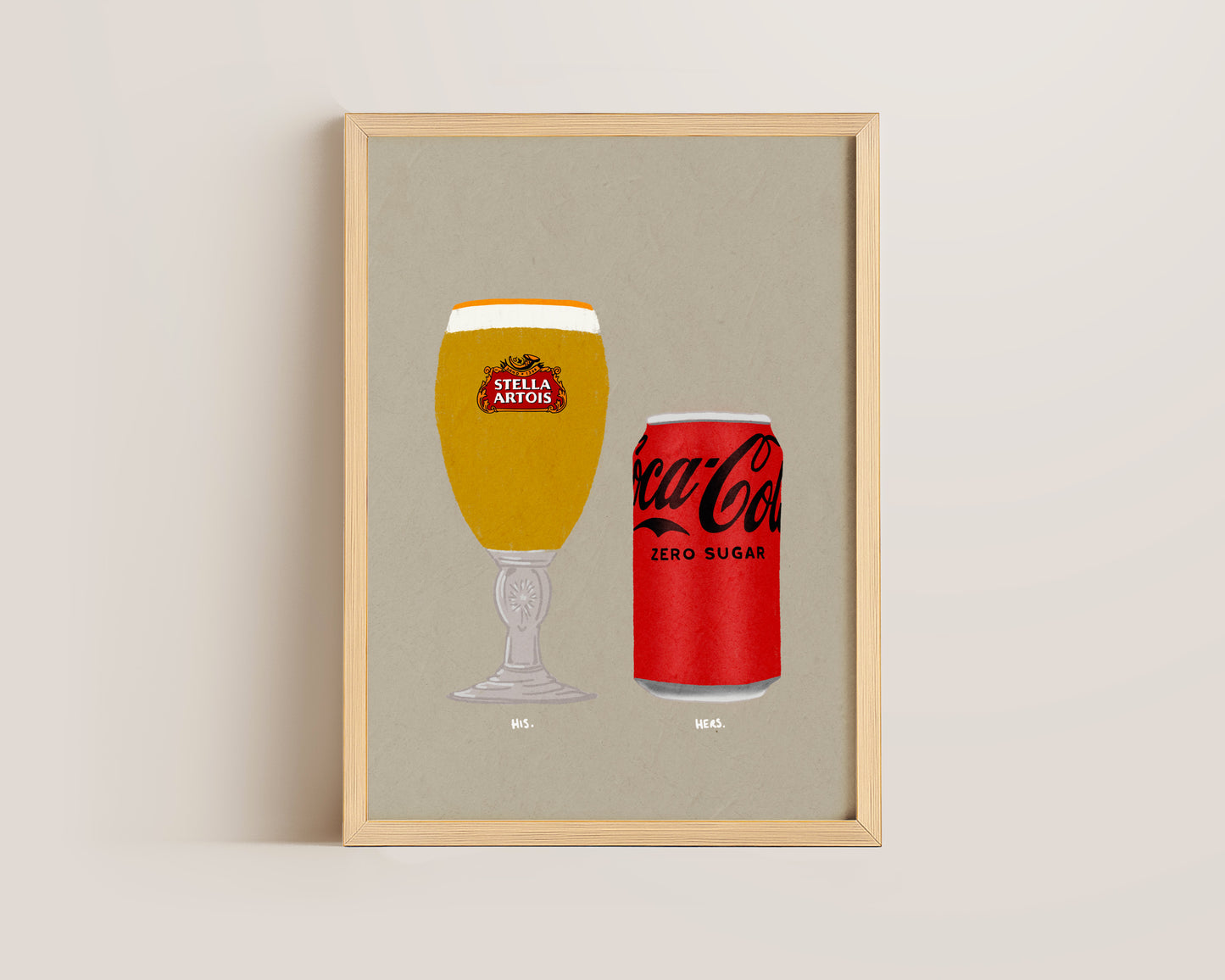 Stella & Coke Zero Print