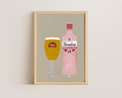 Stella & Gordon's Pink Gin Print