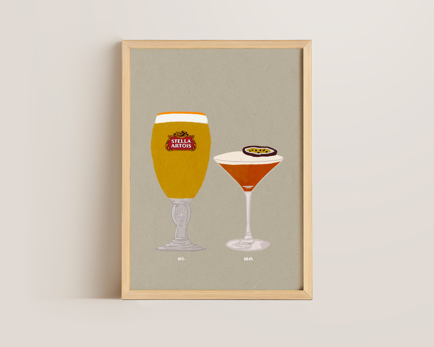 Stella Artois & Pornstar Martini Print