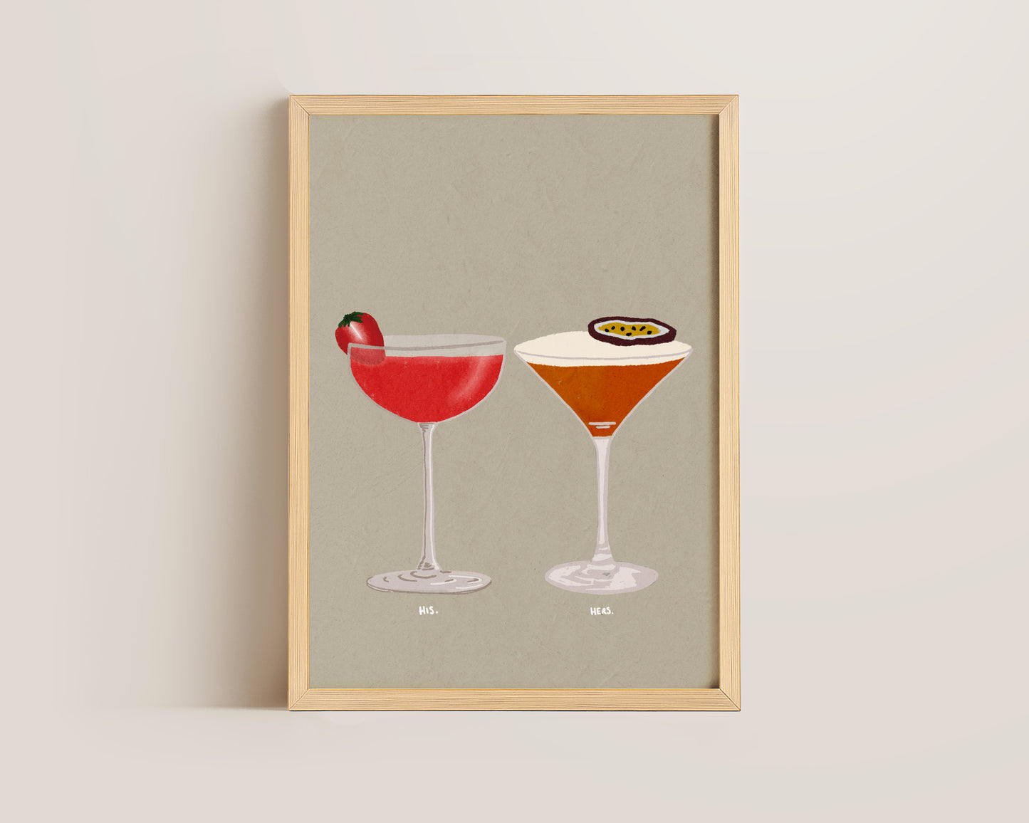 Strawberry Daiquiri & Pornstar Martini Print