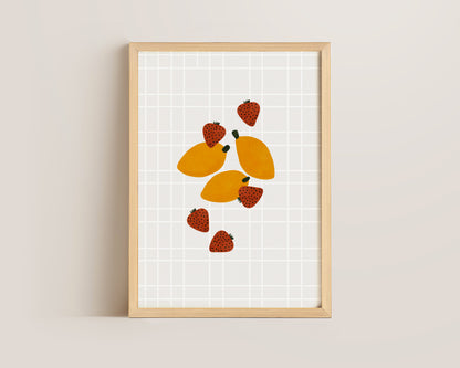Strawberry & Lemon Print