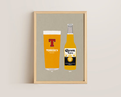 Tennent's & Corona Print