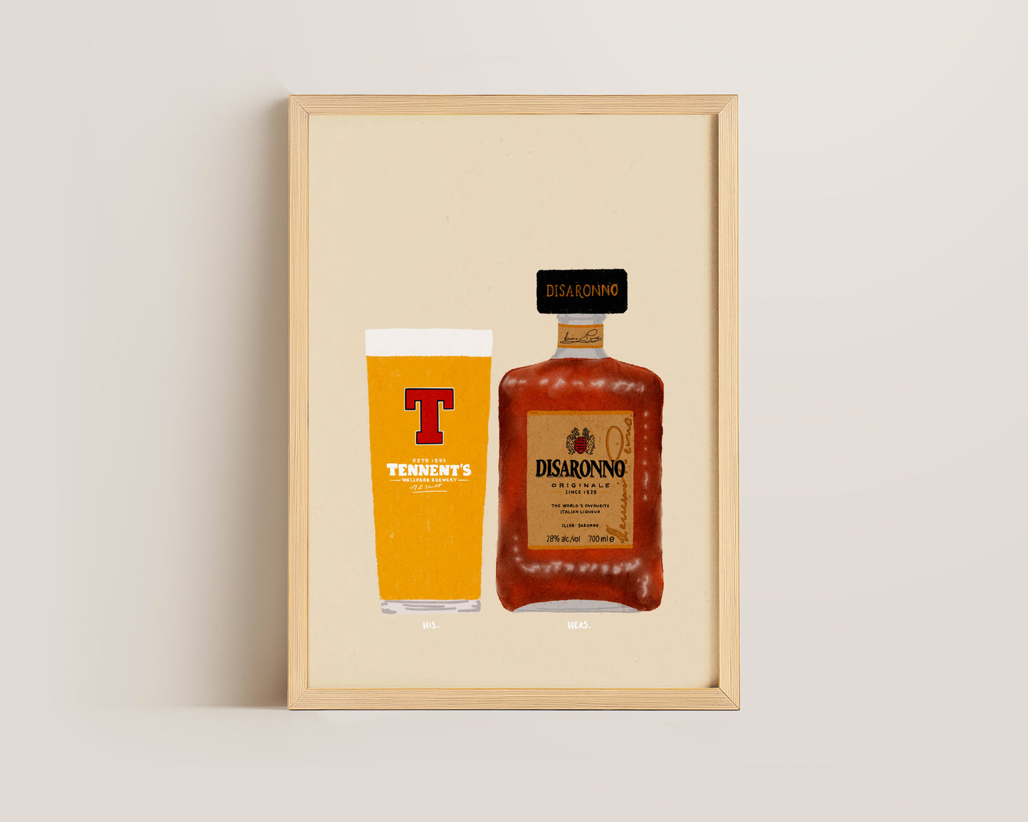 Tennent's & Disaronno Print