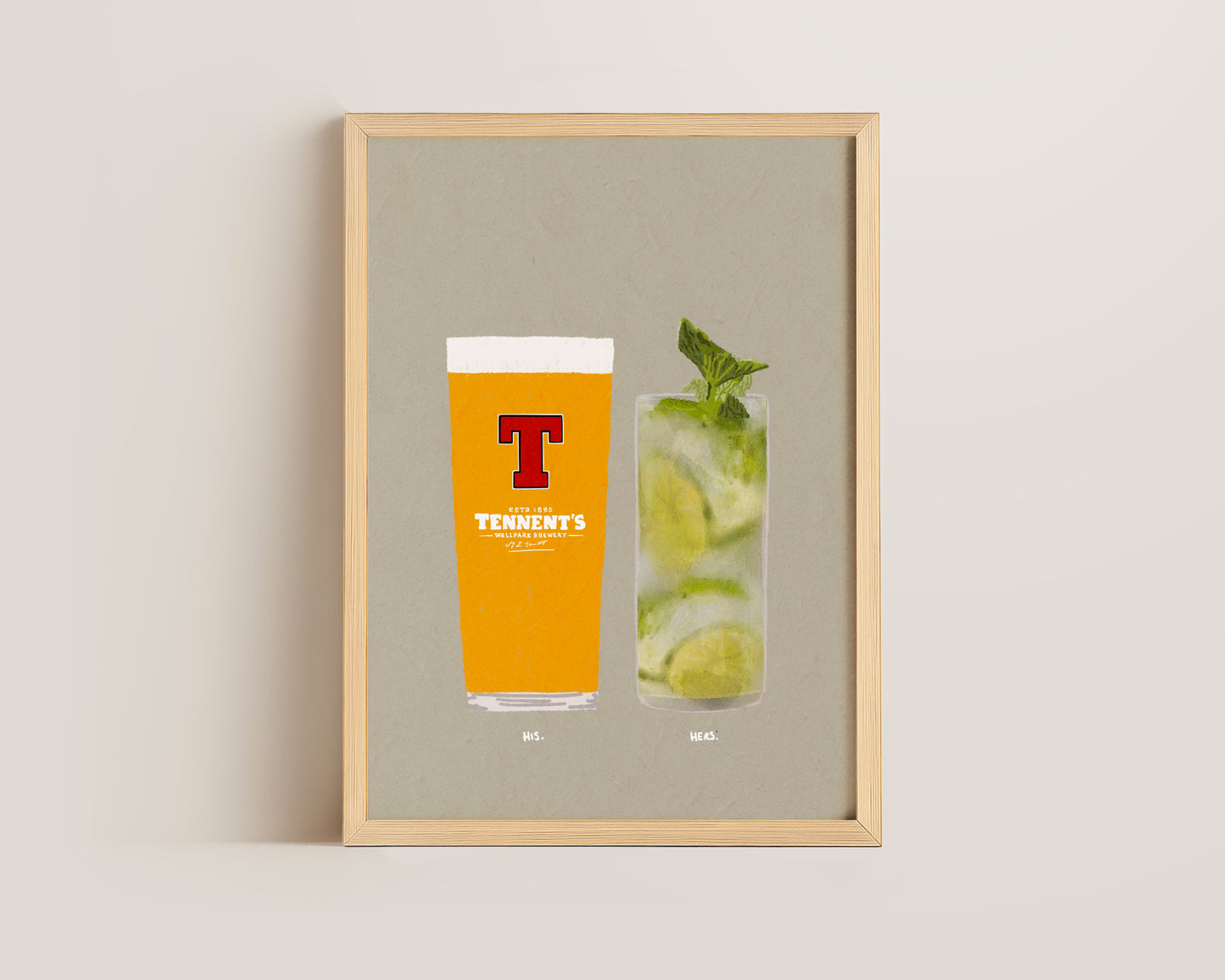 Tennent's & Mojito Print