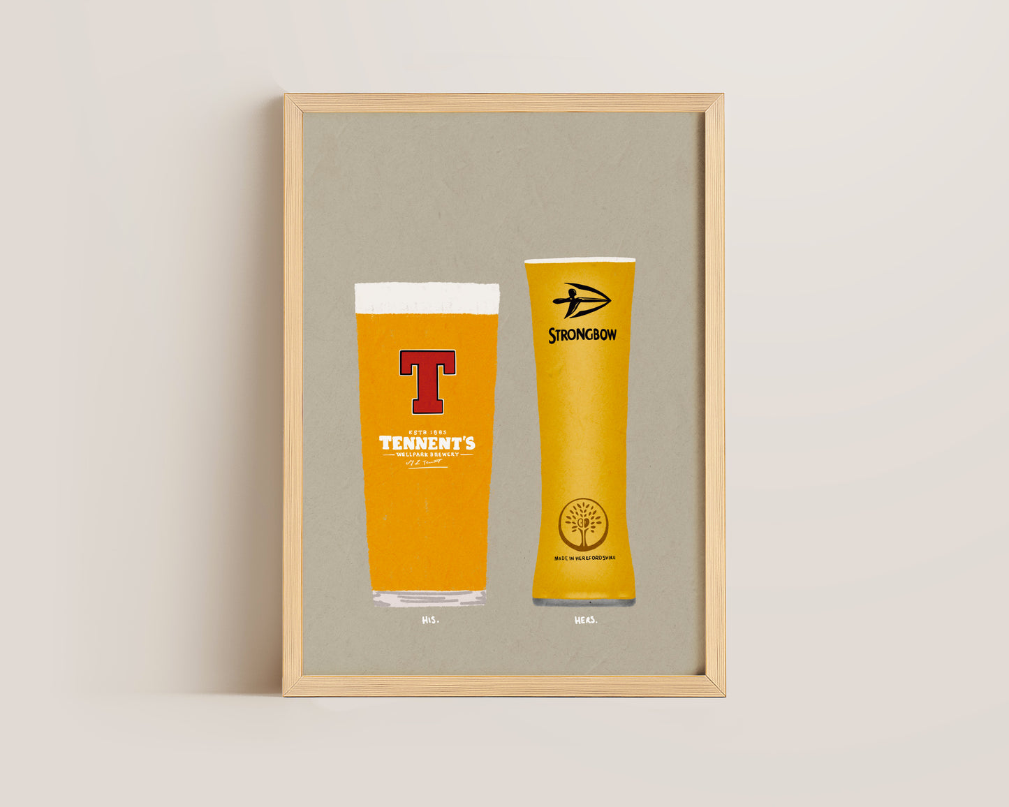 Tennent's & Strongbow Print