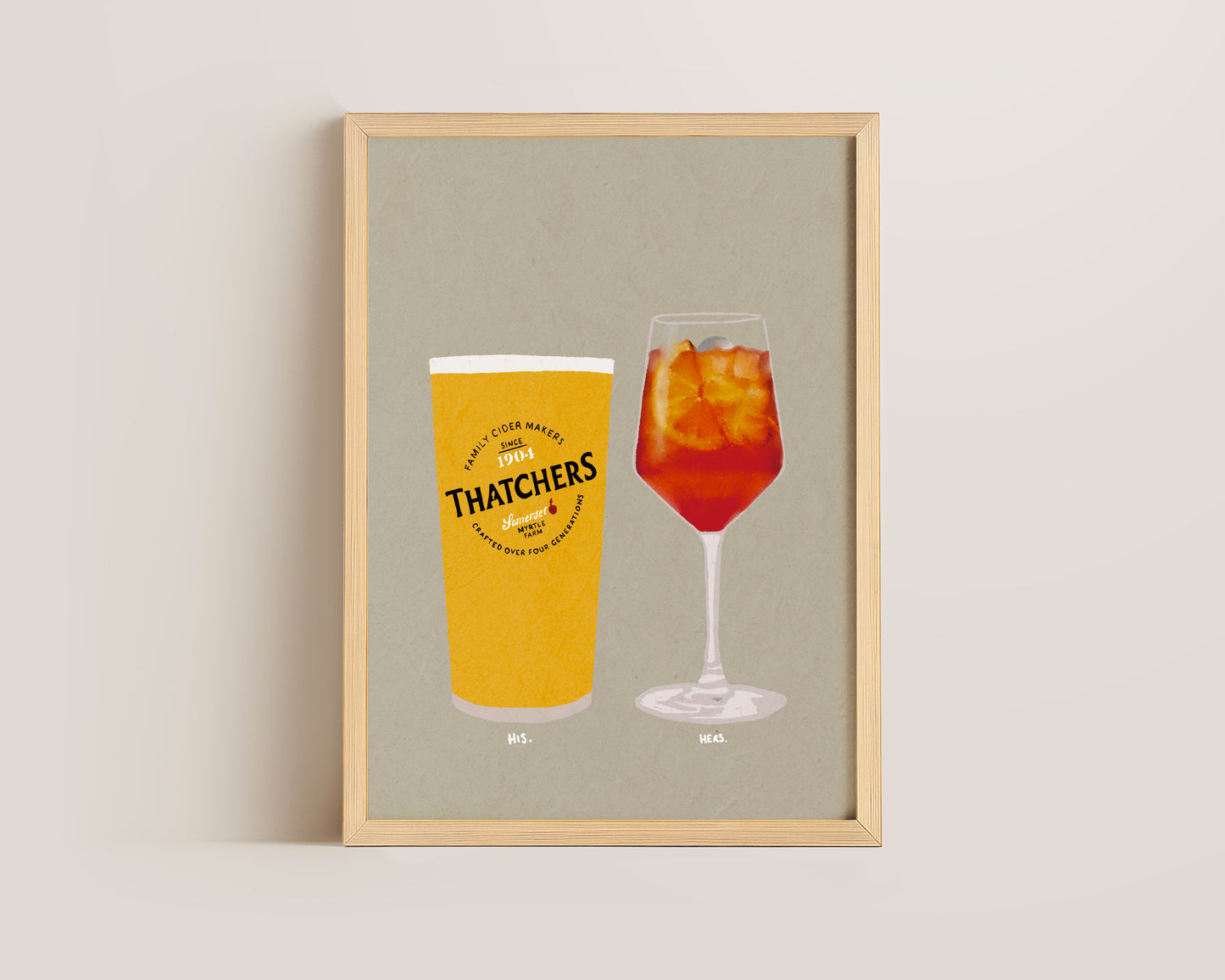 Thatchers & Aperol Spritz Print