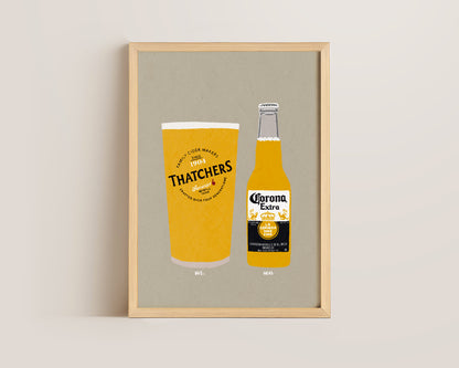 Thatchers & Corona Print