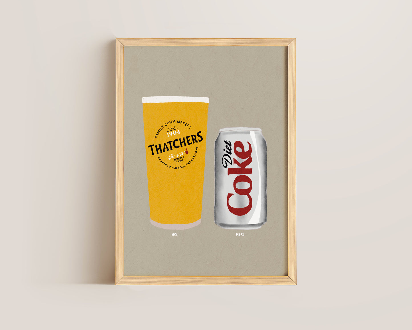 Thatchers & Diet Coke Print
