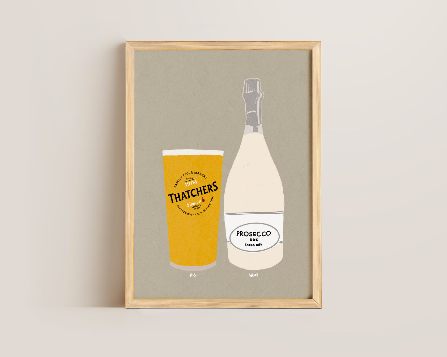 Thatchers & Prosecco Print