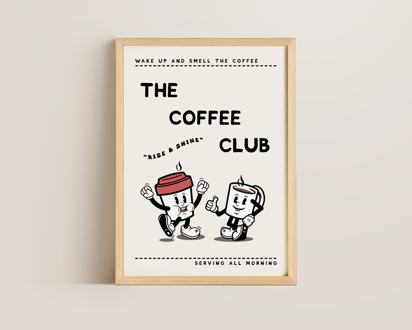 The Coffee Club Retro Print