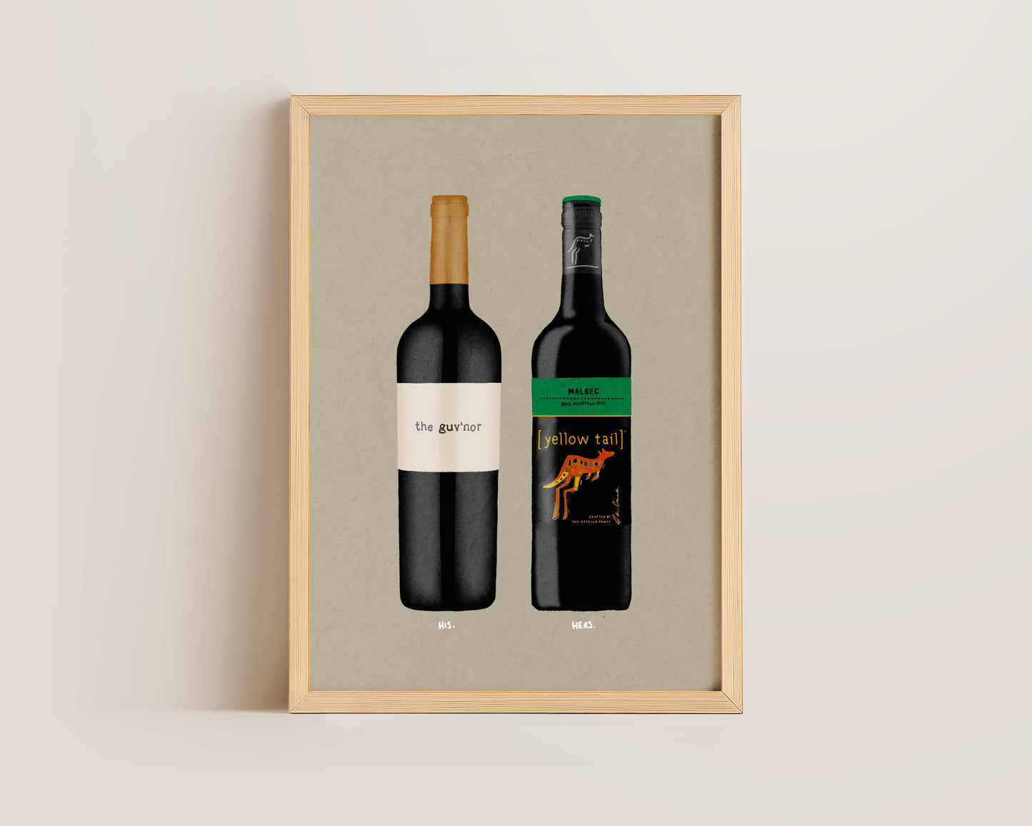 The Guvnor & Yellowtail Malbec Print