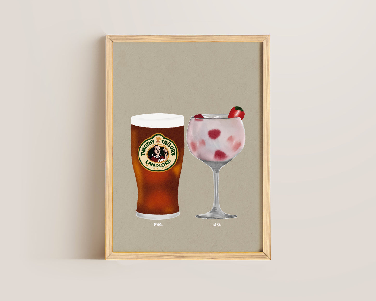 Timothy Taylor's & Pink Gin Print