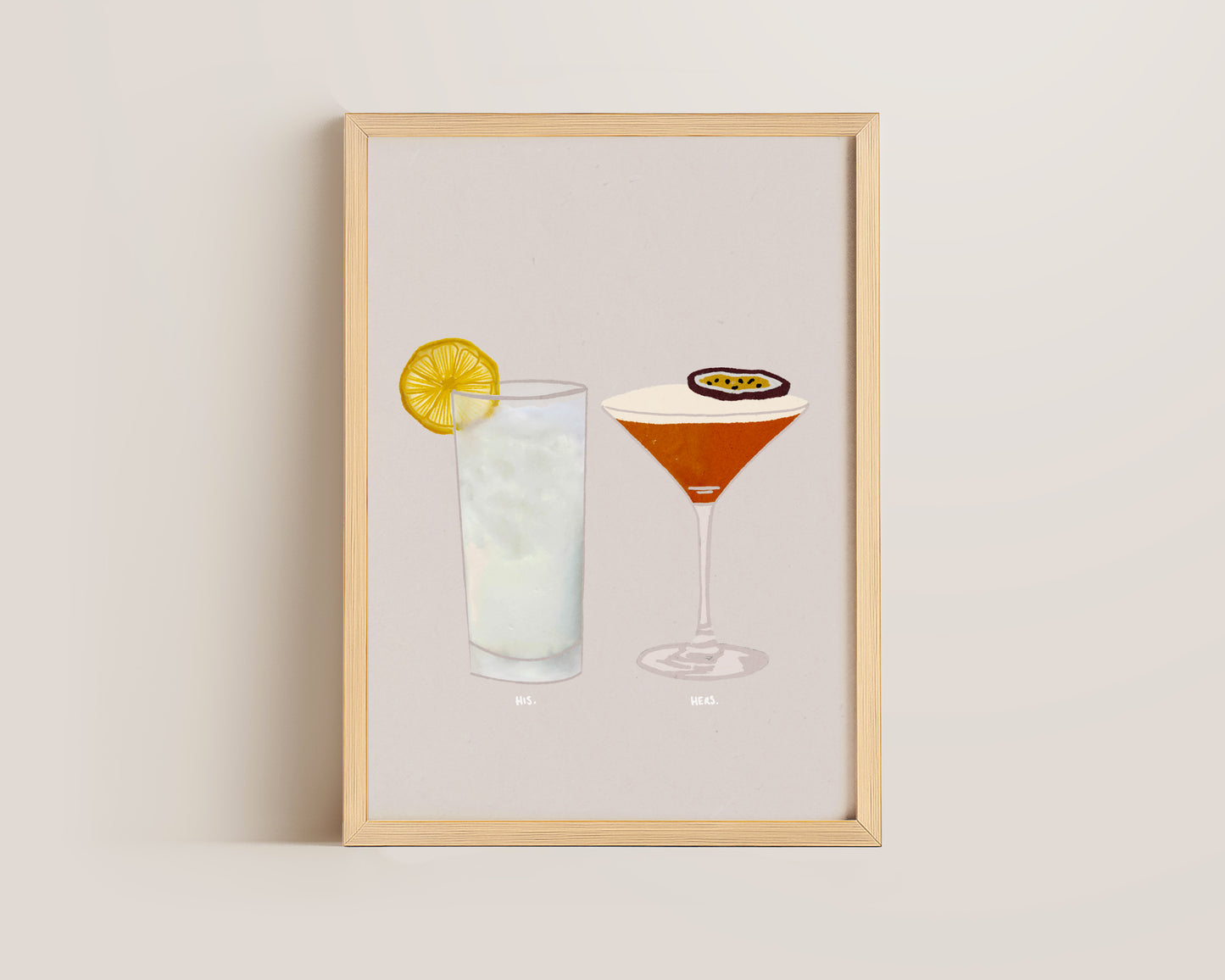 Vodka Lemonade & Pornstar Martini Print