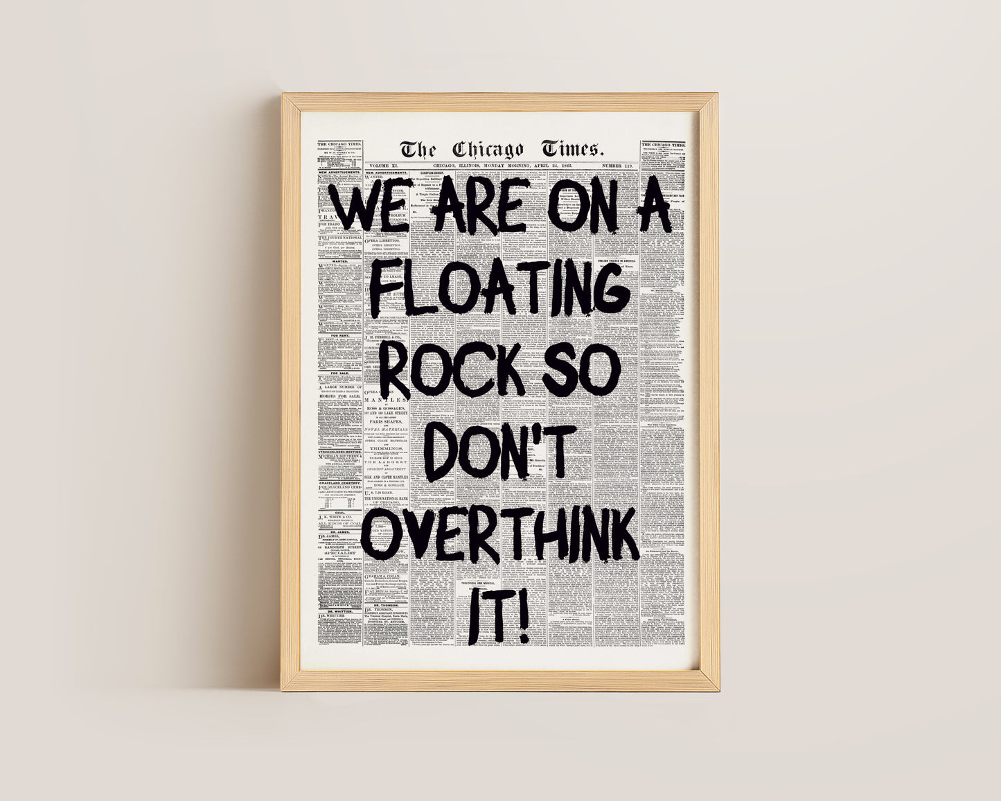Floating Rock Print