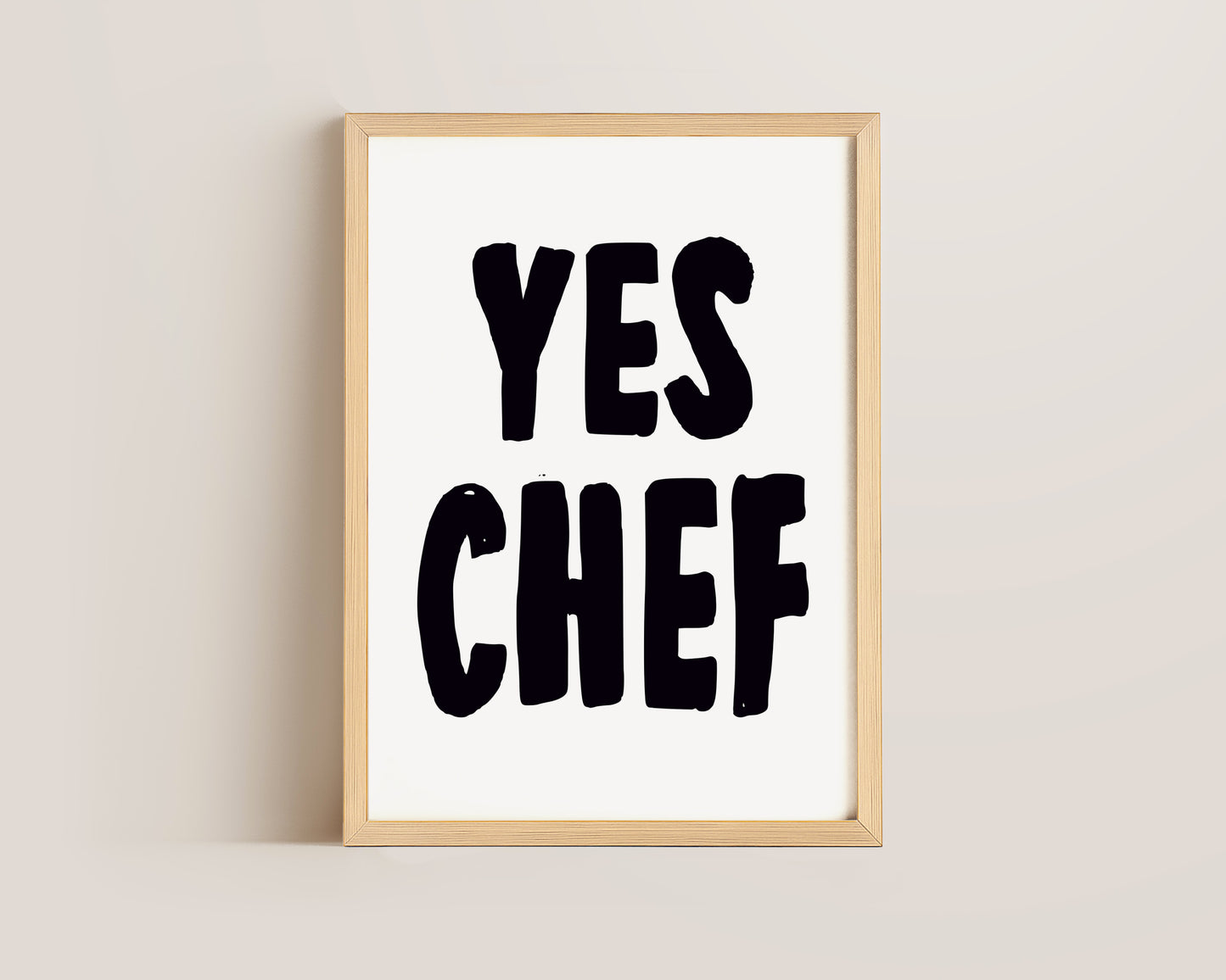 Yes Chef Print